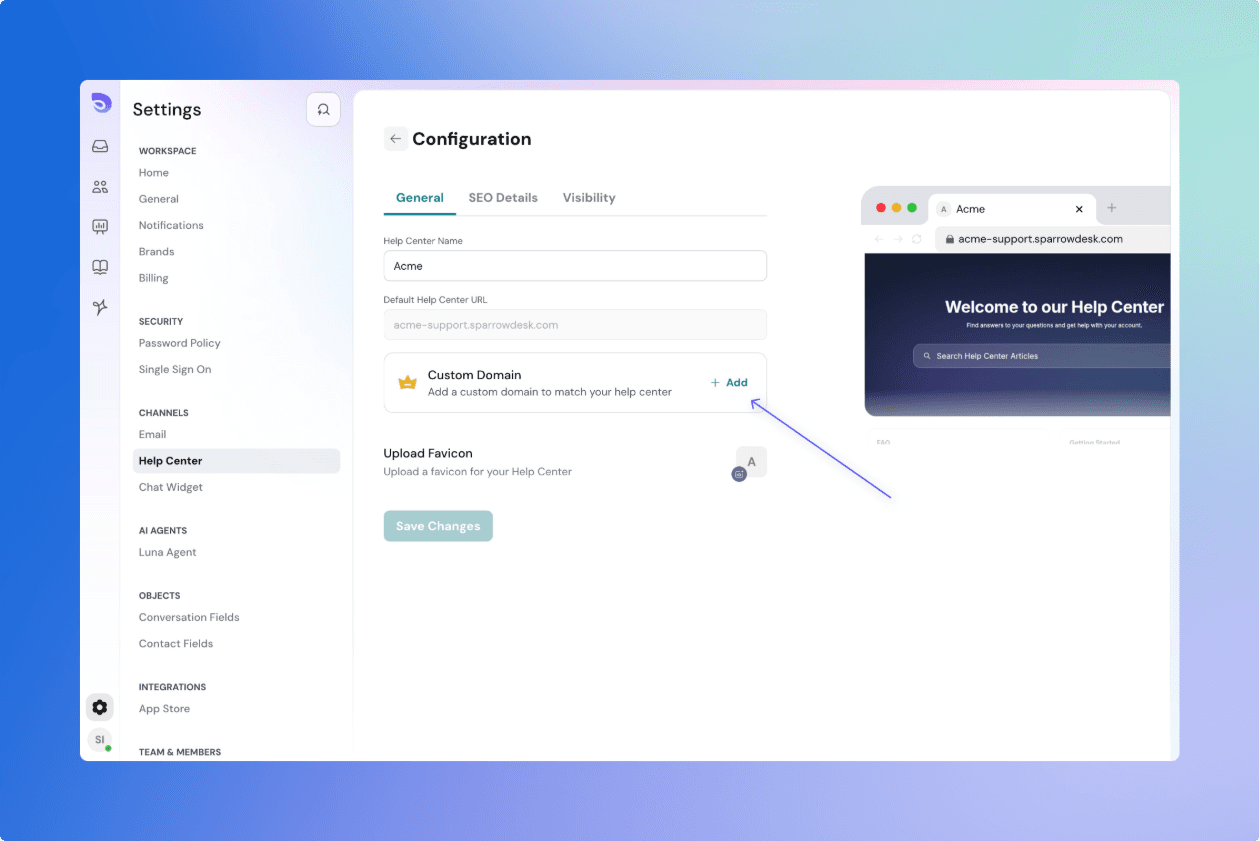 Sparrowdesk Help Center configuration screen.png