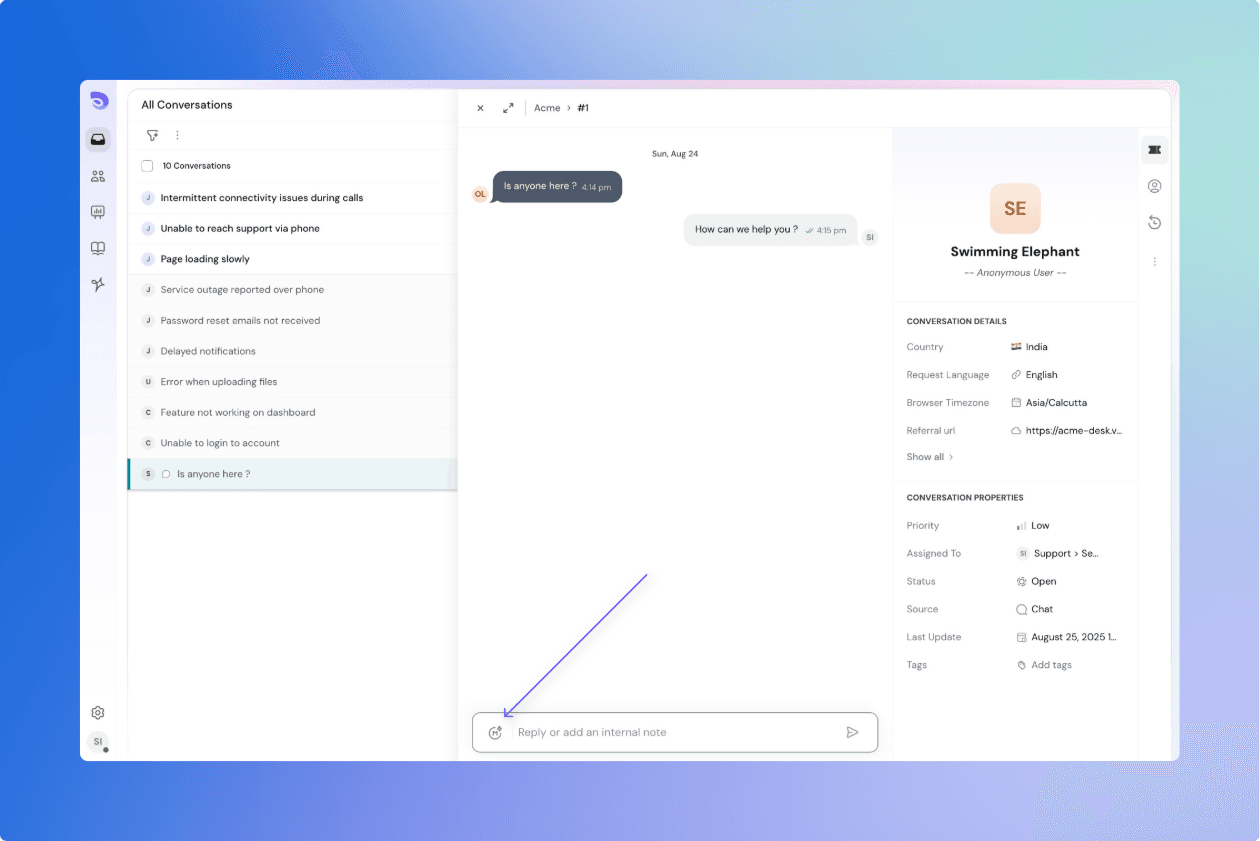 Customer support interface with conversation details.png